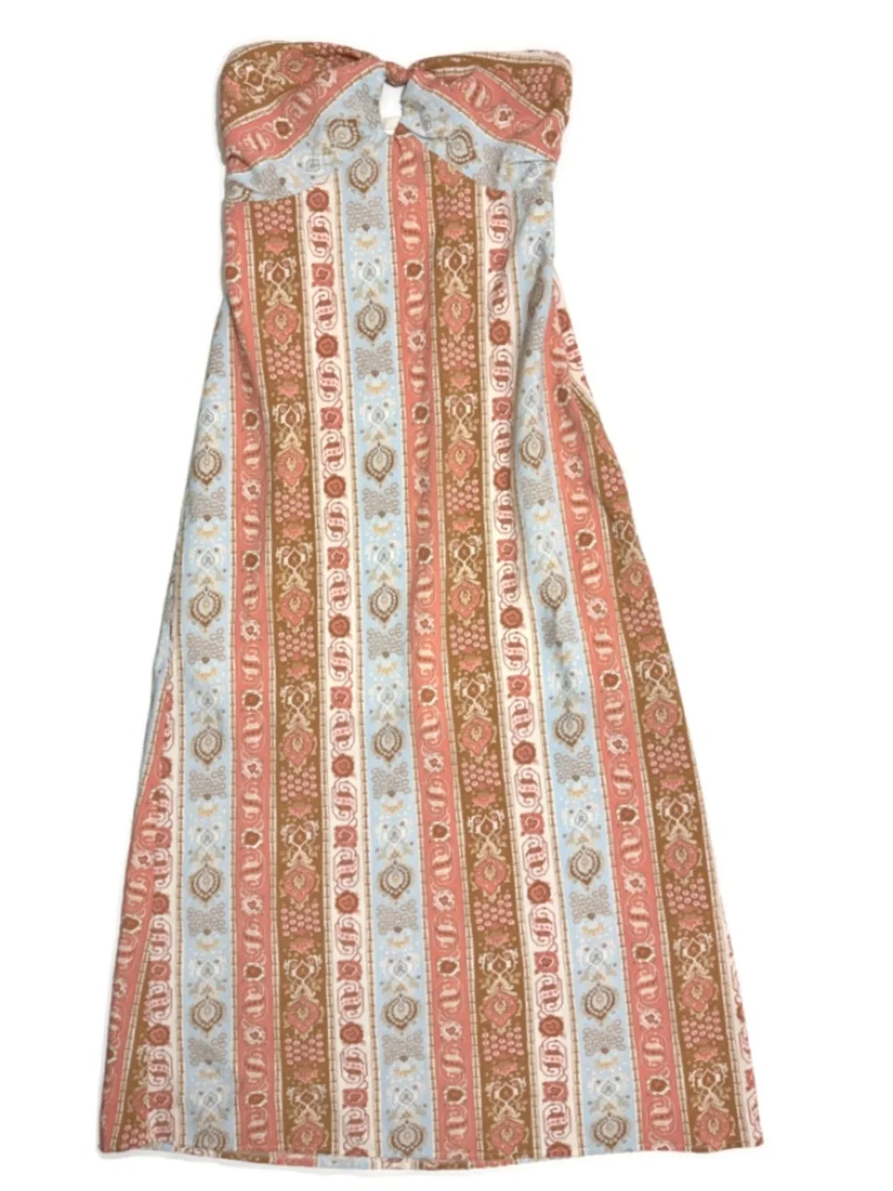 Abercrombie & Fitch Strapless Knotted Maxi Dress Size Medium